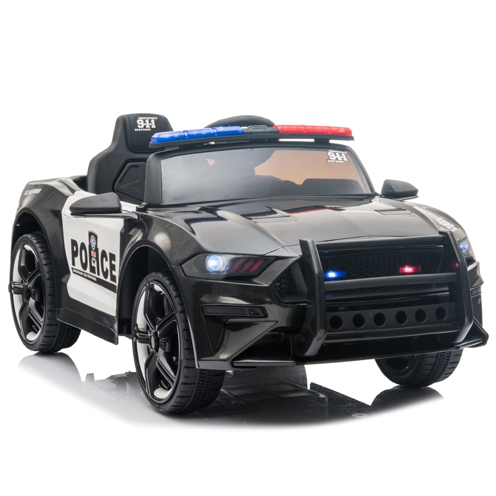 battery operated ride on police car