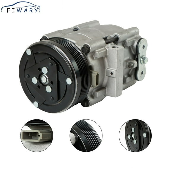 FIWARY AC Compressor Fits for Ford F-150 F-250 F-350 F-450 1997-2004 4.2L/4.6L/5.4L CO 101290C