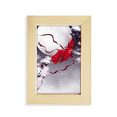 thumbnail image 1 of Red Moon Chinese Style Watercolor Desktop Display Photo Frame Picture Art Painting 5x7 inch, 1 of 3