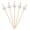 Dice White, variant on Bennium 4.7" Bamboo Flower Cocktails Hors D'oeuvres Fruit Sandwich Skewers Picks for Catered Events, Holiday's, Restaurants or Buffet Party Supplies, 200 Pieces
