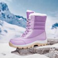 thumbnail image 3 of Botas para Invierno Mujer Botines Impermeables Con Forro Piel A Media Pantorrilla Exteriores, 3 of 8