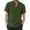 Z240706-Green, variant on Summer Clothes Men T Shirts Men Spring and Summer Solid Top Shirt Casual Cotton Linen Stand Top Plus Size Vacation Pocket Short Sleeve Shirt Z240706-Khaki L