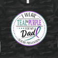 thumbnail image 4 of Inktastic Suicide Prevention- I Wear Teal and Purple for My Dad Women's T-Shirt, 4 of 5