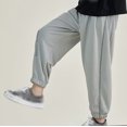 thumbnail image 5 of Odeerbi 3-14 Years Toddler Boys Ice Silk Sweatpants Summer Workout Athletic Sports Jogger Pants Casual Loose Ankle Joggers, 5 of 5