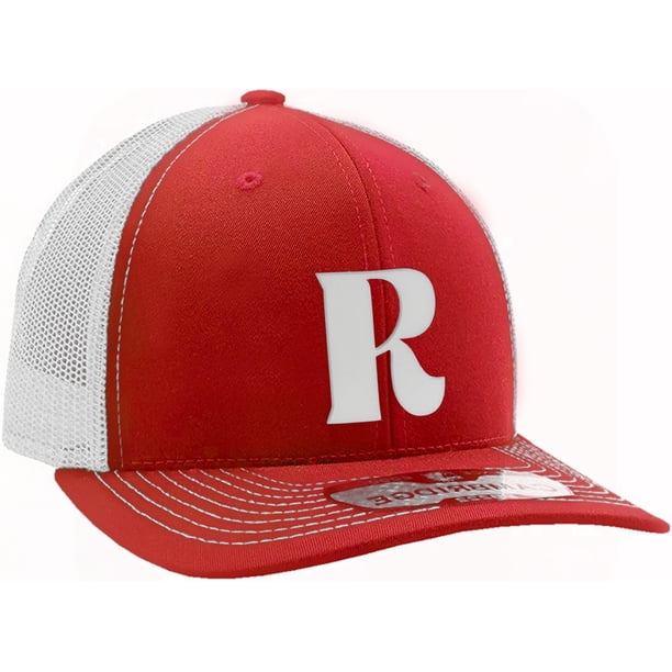 Hat With R Daxton Baseball Trucker Hat 3D Capital Alphabet Letters Structured Mid ...
