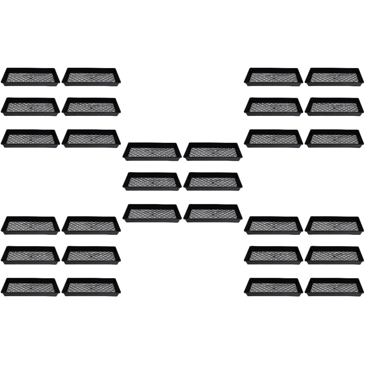 EXHUMKY Black Plant Germination Tray for Seed Starting and Gardening with Craftsmanship