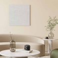 thumbnail image 2 of Wall Art Prints, White Burlap Texture Framed Canvas Prints for Bedroom Living Room Bathroom Office, Farmhouse Vintage White Gallery Wrap Wall Art Poster for Gifts Home Decor 16"x16", 2 of 9