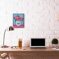 thumbnail image 6 of Stupell Industries Flower Vase Pink Blue Painting Black Framed Art Print Wall Art, 11x14, by Sally B, 6 of 7