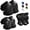 Black, variant on Lvelia Kids Protective Gear Set Knee Pads for Kids 3-10 Years Toddler Knee and Elbow Pads with Wrist Guards 3 in 1 for Skating Cycling Bike Rollerblading Scooter,Pink