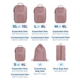 thumbnail image 2 of Juego de 6 cubos de compresión BAGSMART Travel, color rosa polvoriento, 2 of 5