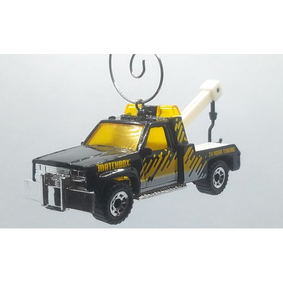 Christmas Ornament for GMC Wrecker Black/Yellow