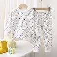 thumbnail image 3 of Lumosvexa Toddler Girls Outfit Sets Soft Cotton Long Sleeve Round Neck Winter Warm Home Clothes 2 Piece Black 9M, 3 of 10