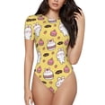 thumbnail image 2 of Picia Rabbit Hunger Womens One Piece Swimsuits Modest Tummy Control Bathing Suits Lace Up Slimming Swim Suit-Medium, 2 of 9