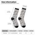 thumbnail image 2 of Honeii Silver Glitter Print Adult Socks,Crew Socks,Casual Calf Socks,Daily Wear Socks for Men & Women, Perfect for Sports, Casual and Everyday Use, 2 of 6