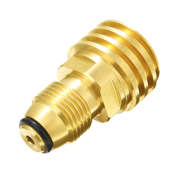 Adaptador Irfora Adaptadores para tanques de propano se convierte a QCC1 Adaptador de ajuste universal de latón macizo para acampar al aire libre / cocinar / barbacoa Irfora Adaptador