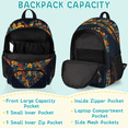thumbnail image 2 of Herdesigns City Love Laptop Backpack for Women Men, 18.3 Inch Work Computer Backpacks Modern Style Large Nurse Bag Waterproof Casual Daypack for Travel, 2 of 8