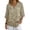 Bird Blossom Print, variant on Casual Women's Imitation Linen-Like Blouse, Bird Blossom Print 3/4 Sleeve Loose Fit Women's Three-Quarter Sleeve Pullover for Daily Wear Everyday Wear Outdoor, Size Medium