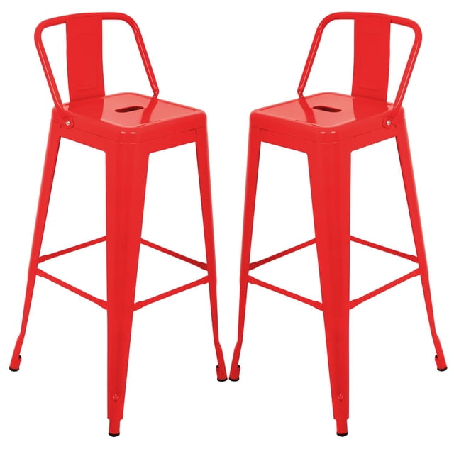 Silla Tolix Acero Metalica Con Descansabrazos rojo Estandandar