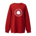 thumbnail image 2 of Gibobby Sudaderas para Mujer Sudadera Deportiva con Capucha Sudadera para Mujer(Rojo,XG), 2 of 3