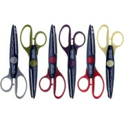 Fiskars 090328 Contemporary Paper Decorative Edger Scissor Set, Set Of 6