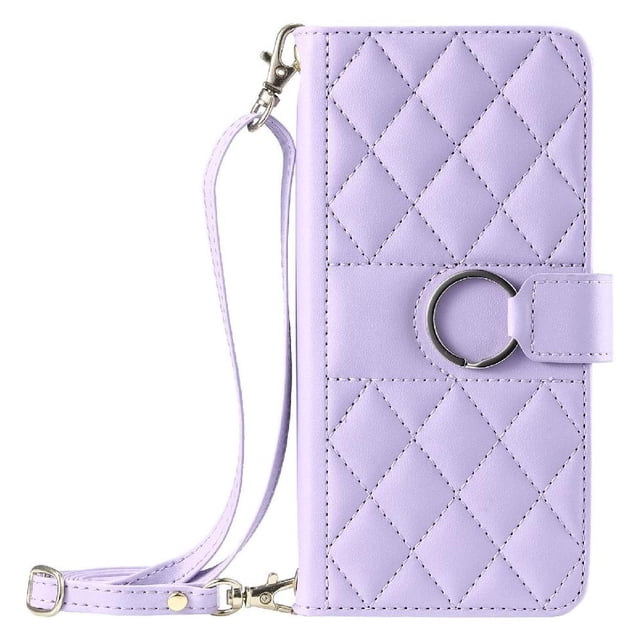 Funda tipo billetera GANGXUN para iPhone 16 Pro – Tapa abatible con correa para mujer