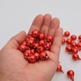 thumbnail image 4 of Mini bola navideña lisa plateada, decoración colgante para árbol de Navidad, 4 of 5