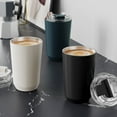 thumbnail image 1 of Lubelski Stainless Steel Vacuum Insulation Cup with Silicone Lid Insulated Tumbler Travel Coffee Mug Leak Proof Reusable Double Walled Coffee Tumbler, 1 of 7