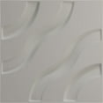thumbnail image 5 of Ekena Millwork 11 7/8"W x 11 7/8"H Lane EnduraWall Decorative 3D Wall Panel, UltraCover Satin Blossom White (12-Pack for 11.76 Sq. Ft.), 5 of 6