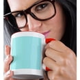 thumbnail image 2 of 3drose, Color Pale Turquoise, 11oz Two-tone Red Mug, 2 of 6