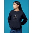 thumbnail image 2 of Pastell Floating Thorugh The Stars Sweatshirt Women's -Ashvin Harrison Designs, Female Small, 2 of 4
