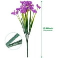 thumbnail image 3 of 12 Bundles Artificial Flowers Outdoor UV Resistant Fake Flowers No Fade Faux Plants Garden Porch Window Box Decorating, 3 of 9