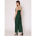 thumbnail image 3 of HERE&NOW Women's Solid Jump Suit Dress Ankle Length Strappy Deep Neck Summer Wear Slip On Attched Top And Bottom Set, 3 of 7