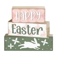 thumbnail image 1 of 3x Letrero de mesa de mesa de Pascua de madera interior para decoración del hogar Decoraciones de mesa de Pascua versátiles para sala de estar de de Pascua, 1 of 8