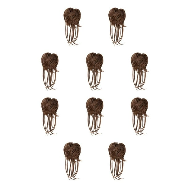 Seitruly Extensión de cola de caballo multiusos y de moda de fibra para mujer, cabello rizado, peluca de moño para mujer, fácil de usar 4/30 4/30 10Conjunto