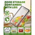 thumbnail image 3 of Recipientes de almacenamiento de alimentos KEMETHY 60 unidades sin BPA con tapas, 3 of 8