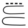 thumbnail image 1 of Stainless Steel Efficient Cooling Radiator Hose Kit Cap Clamp Universal Fit Coolant Water Hose Kit 44in, 1 of 7