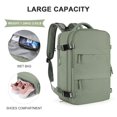 thumbnail image 3 of Mochila de viaje coowoz Large-L impermeable para mujer/hombre gris, 3 of 7