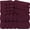 Burgundy, variant on 8 Pc Bath Linen Sets Viscose Stripe 600 GSM Ring Spun Cotton Towel
