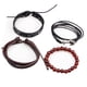 thumbnail image 3 of Juego de 4 pulseras trenzadas de Cuerda de cera Nikou para hombres y mujeres, 3 of 12