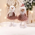 thumbnail image 3 of Billuyoard Adornos navideños Muñecas Santa Muñeco de nieve Muñeco Cervatillo Colgante Árbol de Navidad Regalos colgantes para la familia Kits de decoración para fiestas No.1 Billuyoard HA042989-01, 3 of 6