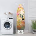 thumbnail image 3 of FKELYI Hummingbird Pink Cherry Print Ironing Board Cover with Hook and Loop Fastener Straps Polyester Iron Padding Covers Heat Ressiatant for Laundry Clothing Shop Home Accessories, M, 3 of 5