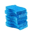 thumbnail image 4 of Scotch-Brite Scrub Dots Non-Scratch Sponge - 4.8" Height x 6.5" Width x 2.5" Depth - 6/Pack - Blue, 4 of 15