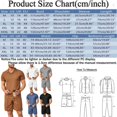 thumbnail image 5 of Vedolay Matching Short Sets Men's Summer 2 Piece Outfits Casual Short Sleeve Muscle Shirts and Fit Sport Shorts Set,Khaki 3XL, 5 of 5