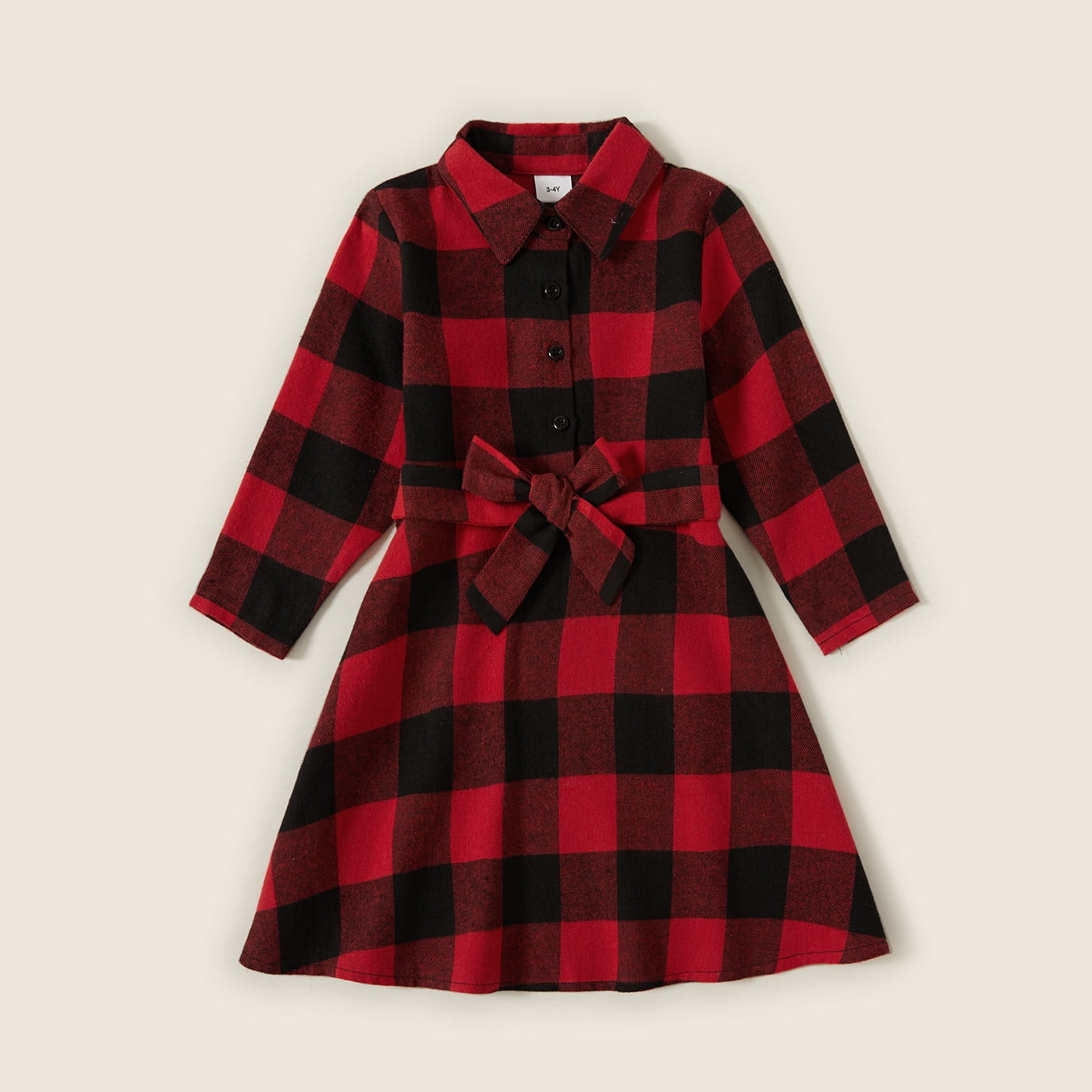 Christmas Red Plaid Splicing Black Sleeveless Cami Jumpsuit for Mom and Me