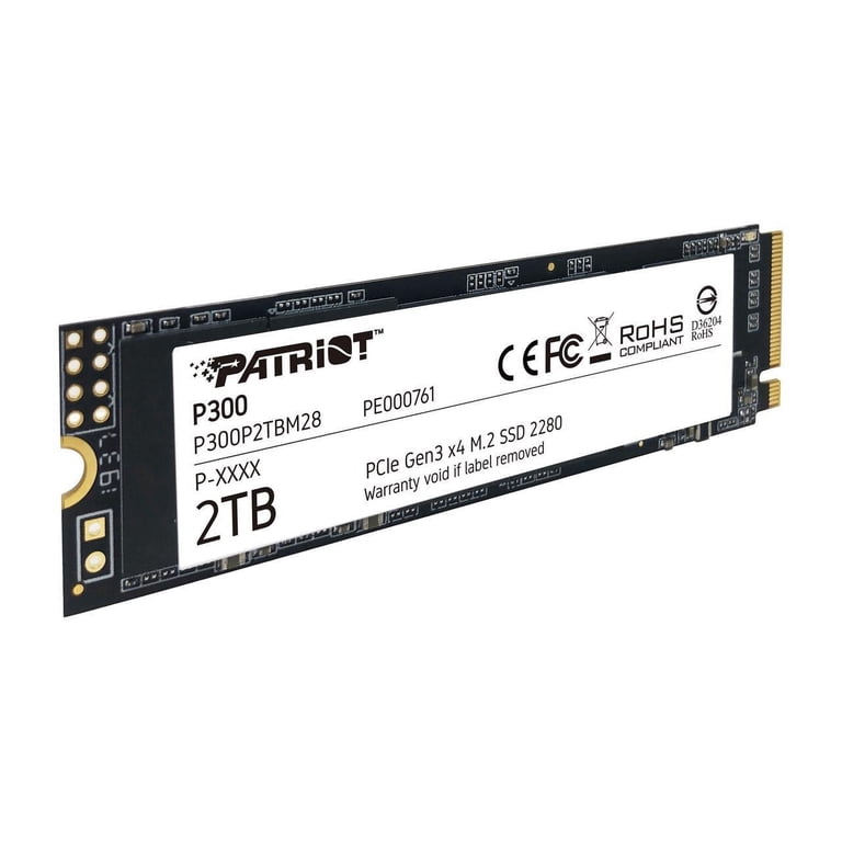 内蔵型SSD Patriot P300 2TB M.2 SSD Patriot P300 2TB Internal SSD - NVMe PCIe Gen 3x4 - M.2 2280