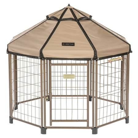 UPC: 0877370002305 | Pet Gazebo 23404ET 4 ft. Pet Gazebo with Earth Taupe Canopy