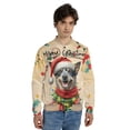 thumbnail image 4 of Merry Christmas Santa Australian Cattle Dog Scarf Twinkling Lights Xmas Holiday All Over Print 3D Baseball Jacket Heeler Lover Gifts Bomber Jacket Softball - 00022, 4 of 6