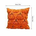 thumbnail image 2 of Halloween Pumpkin Shaped Throw Cover 18x18 Inches Soft Plush Pillow Cases for Chair Sofa Bedroom Living Room Home Decor A, 2 of 8