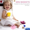thumbnail image 3 of EeaseCA 10pcs Simulation Shopping Baskets Plastic Basket Toys Mini Candy Baskets, 3 of 7