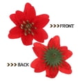 thumbnail image 3 of OULII 10Pcs Traditional Holiday Decor Artificial Xmas Flower Sequins Fabric for Festivals, 3 of 8